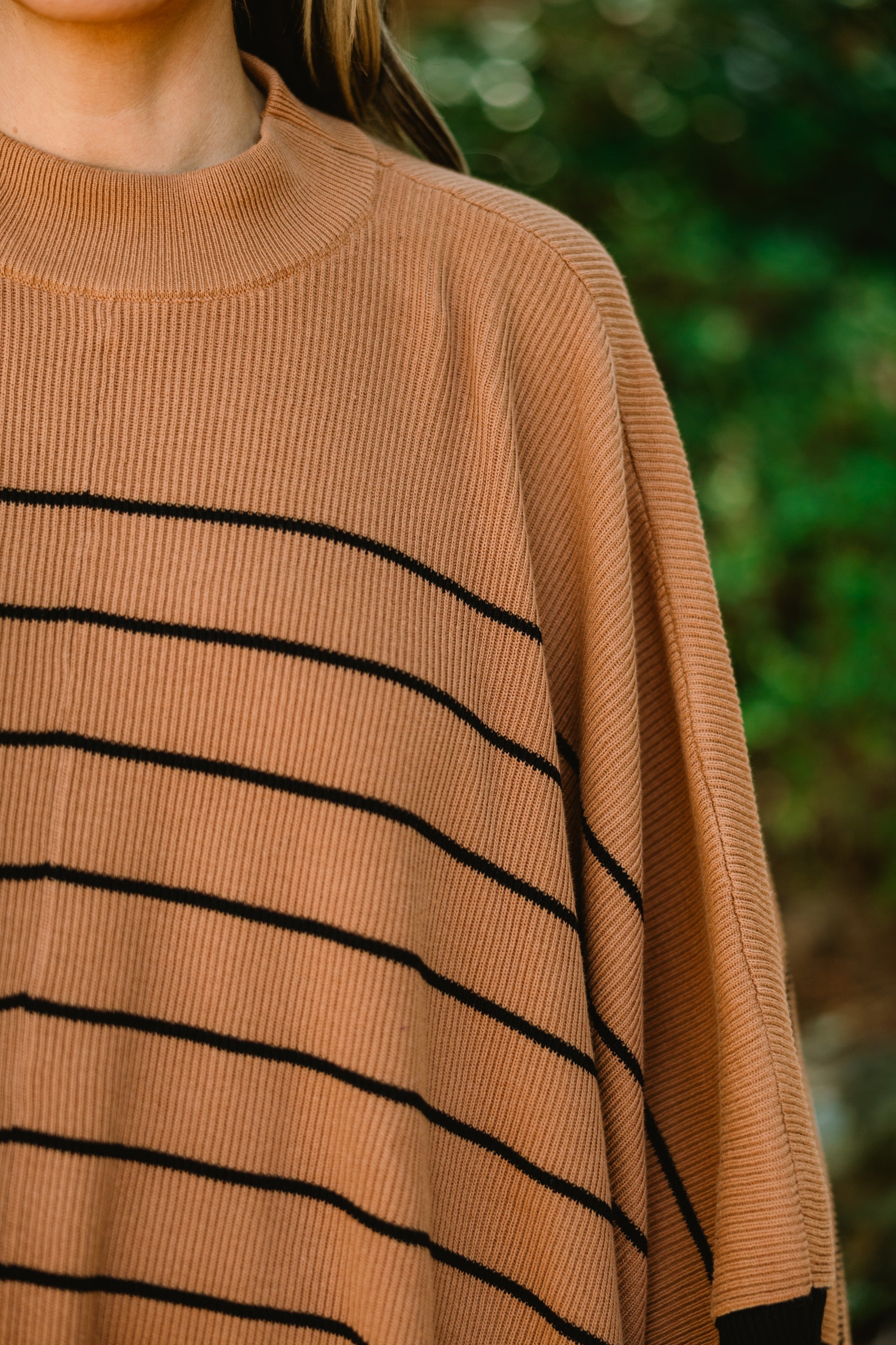 Warm Hugs Poncho, Khaki