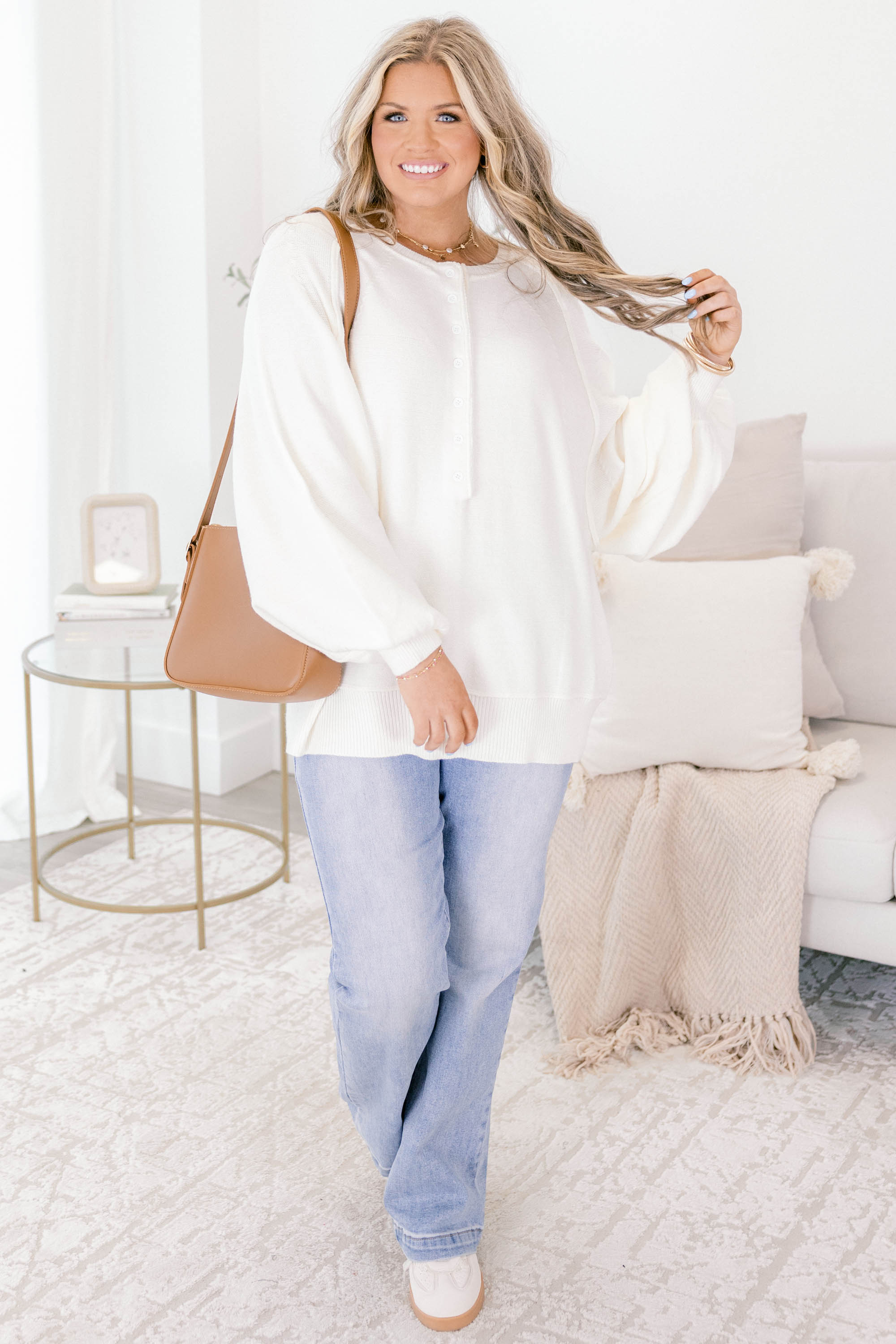 Warm Wishes Sweater, Beige