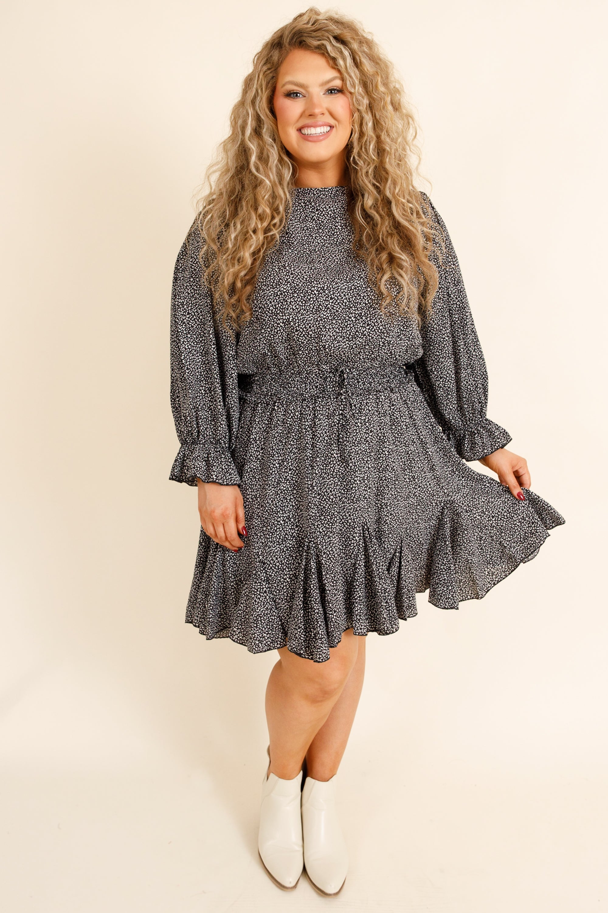 Warming Up To You Romper, Black