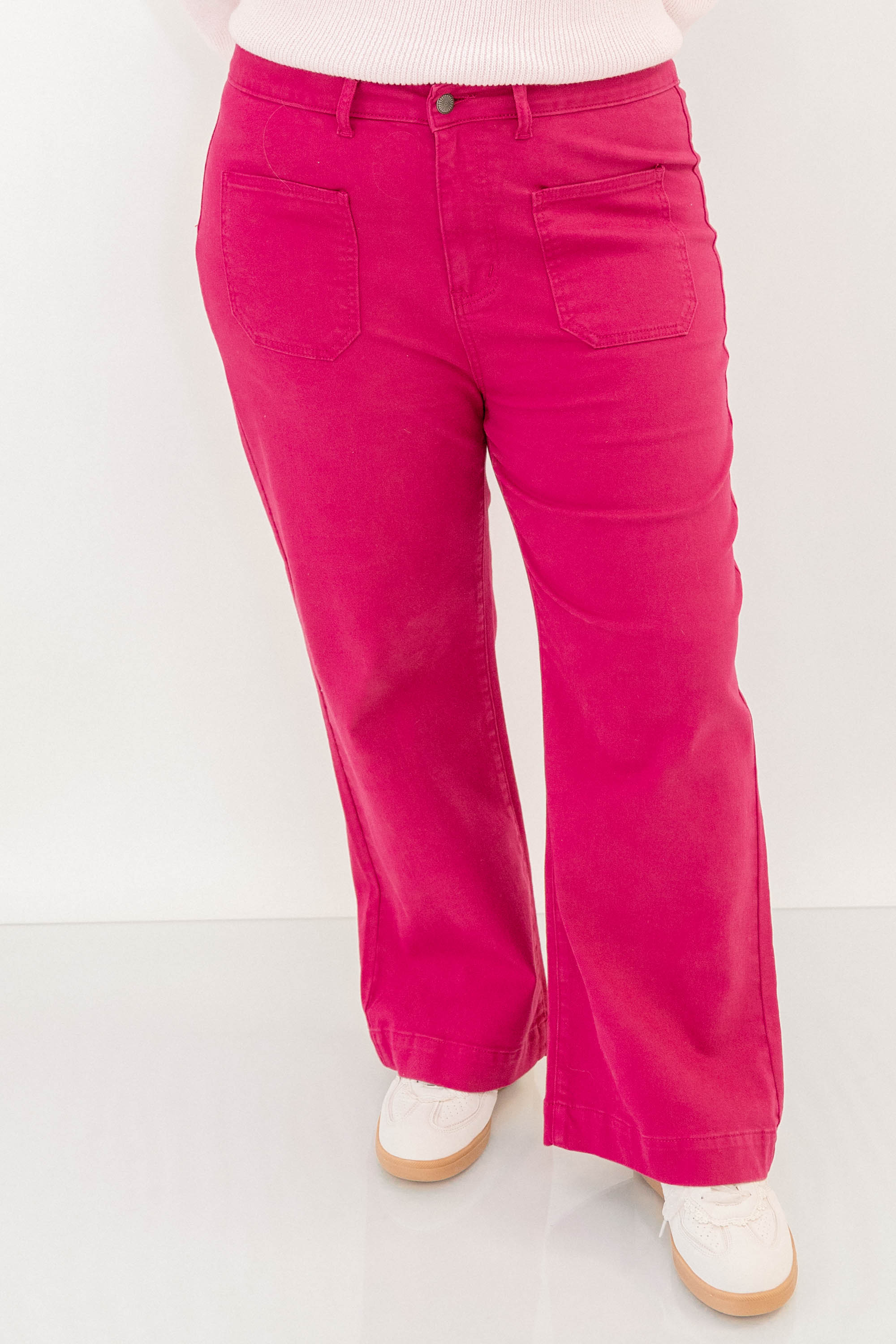 Wash Me Away Jeans, Fuchsia