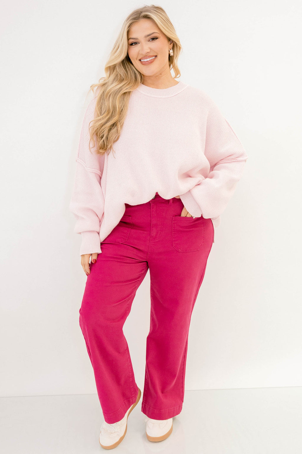 Wash Me Away Jeans, Fuchsia