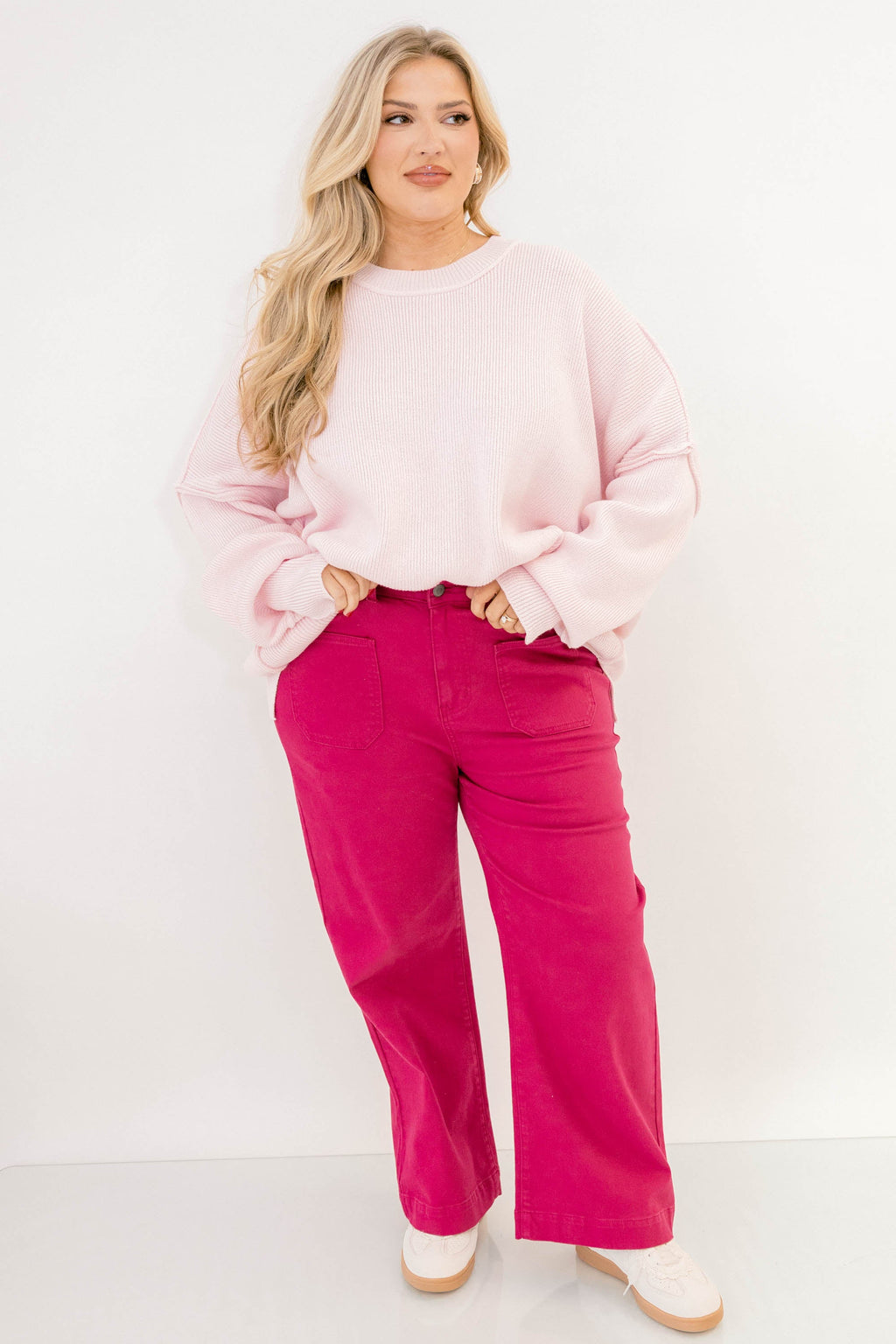 Wash Me Away Jeans, Fuchsia