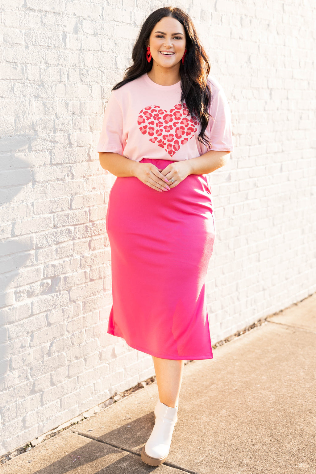 Watch Me Live Skirt, Fuchsia
