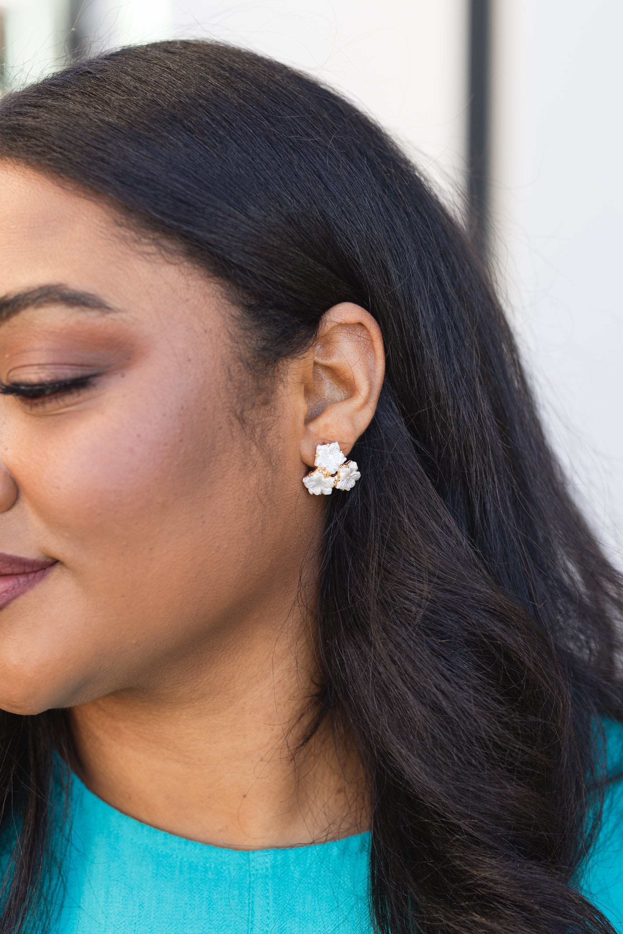 We Shine Bright Together Earrings, Cream