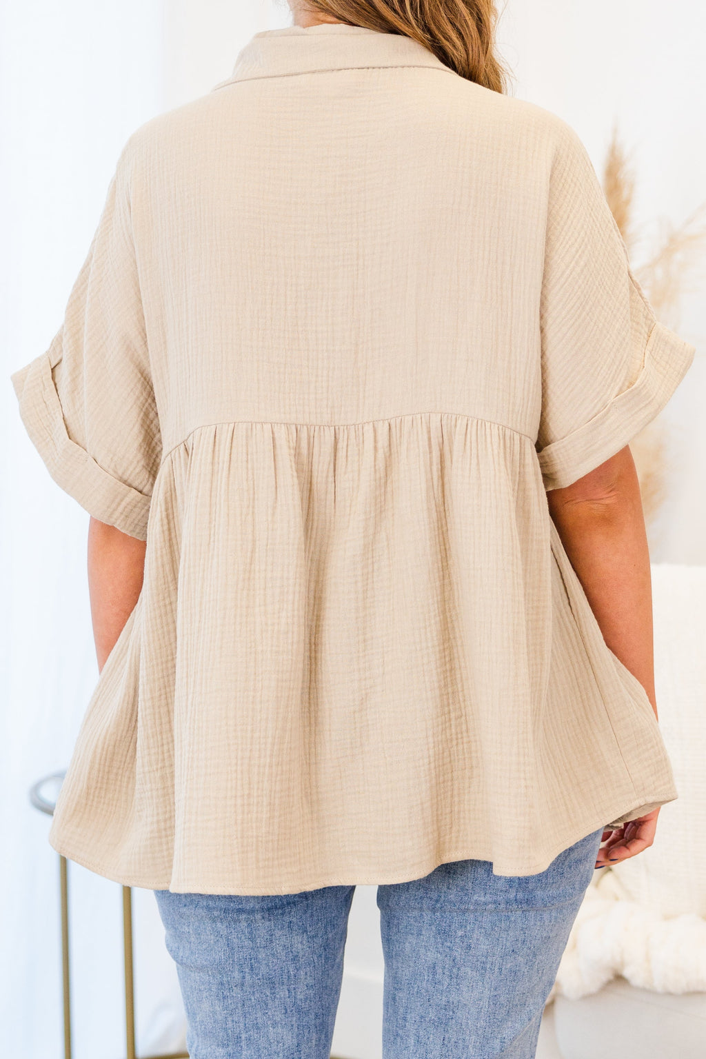 We're On Repeat Again Top, Taupe