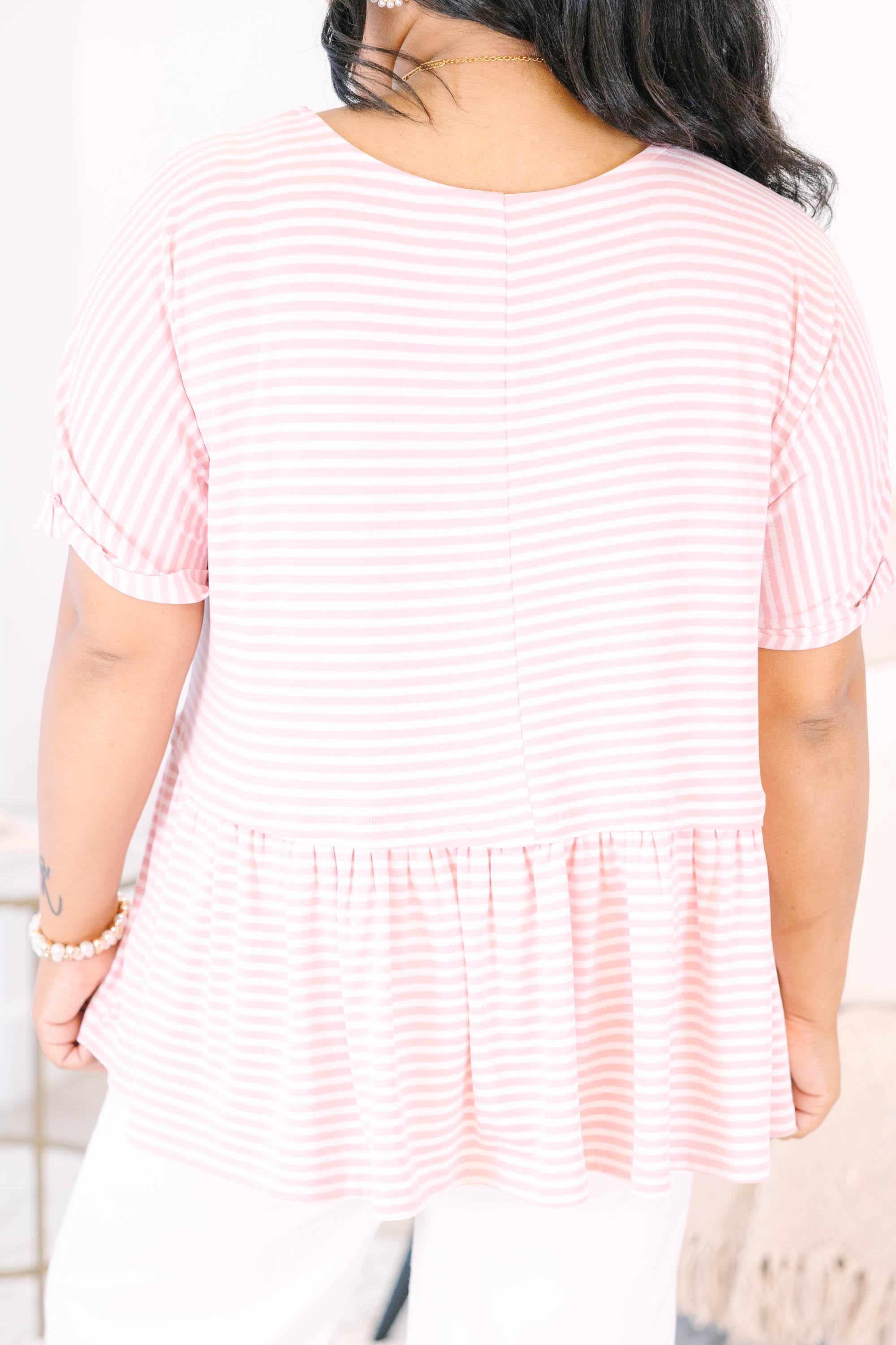 Wear And Tear Top, Pink