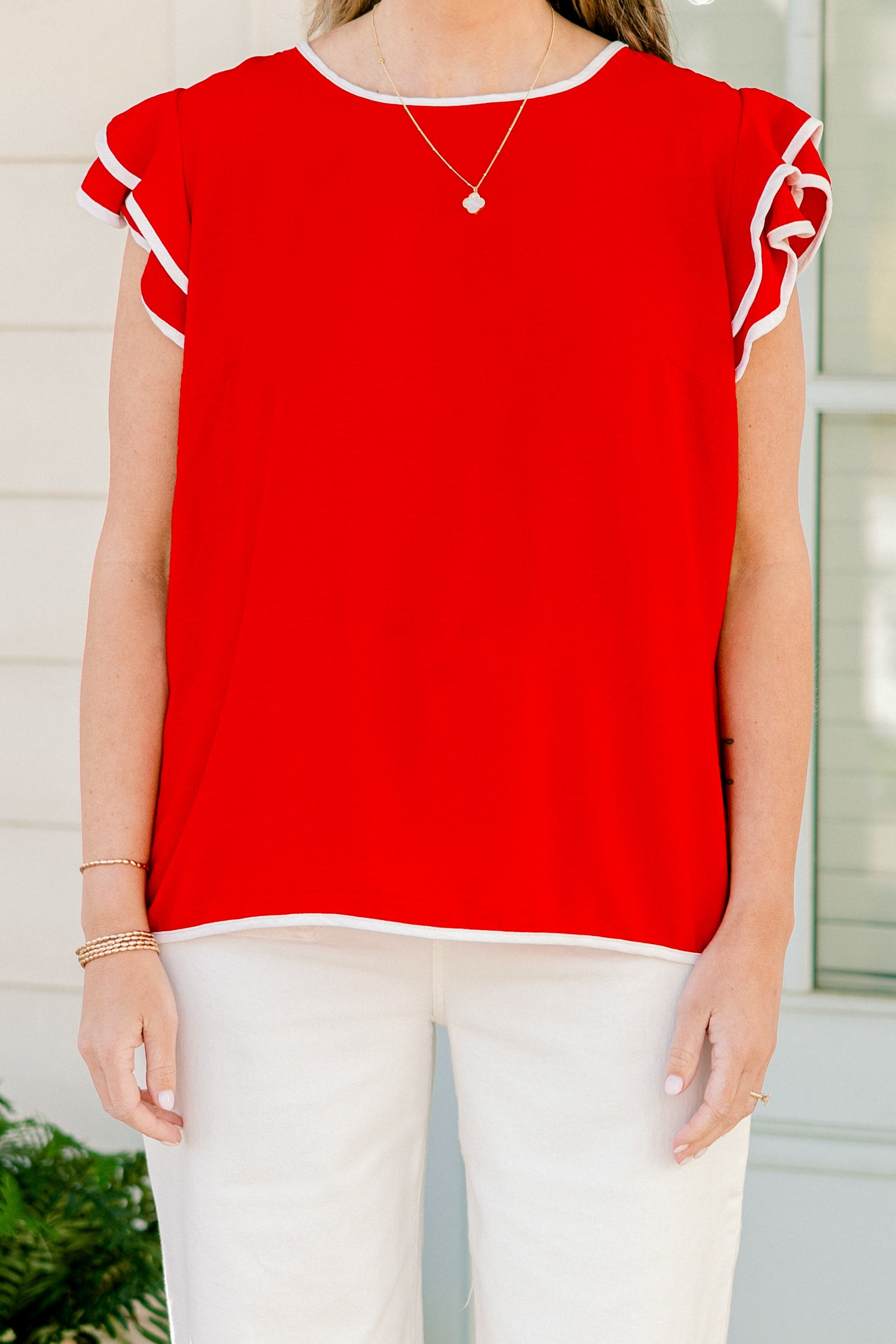 Wearing My Colors Top, Red
