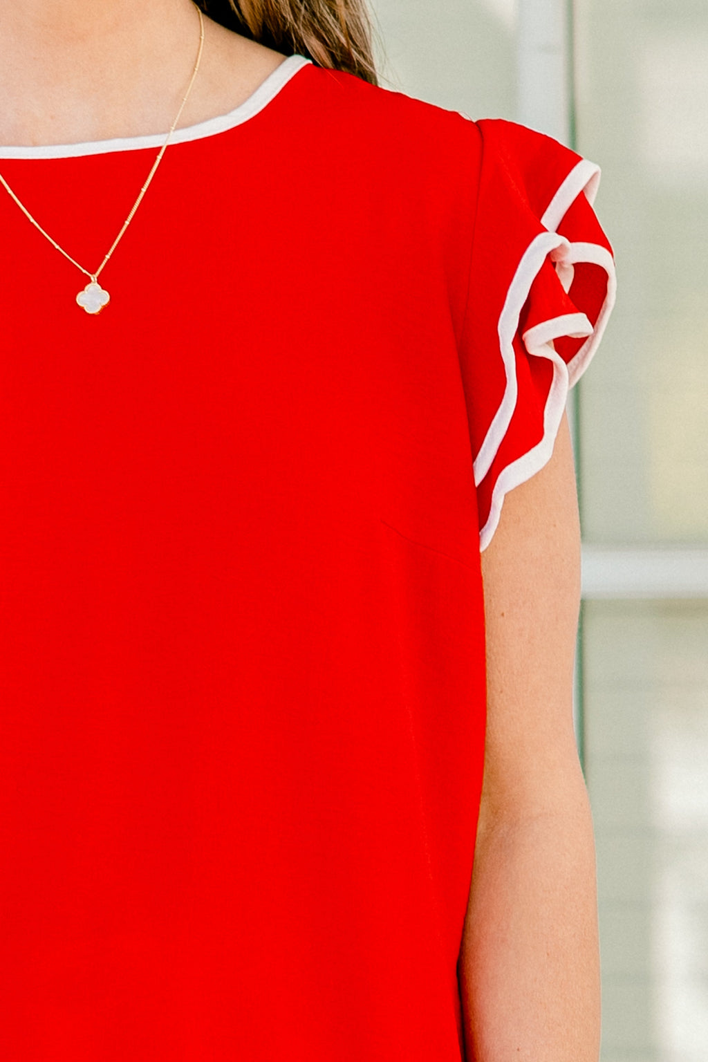 Wearing My Colors Top, Red