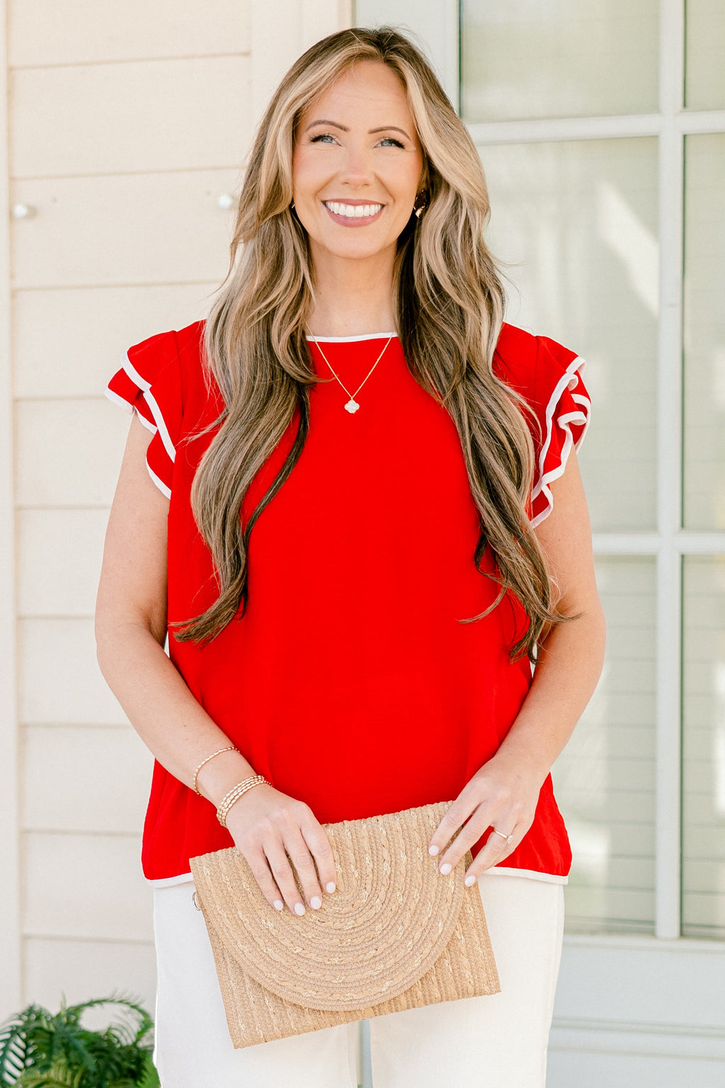 Wearing My Colors Top, Red