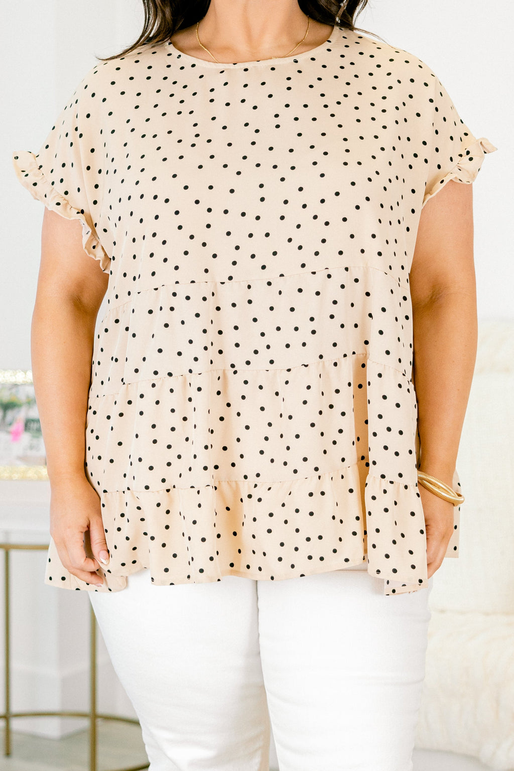 Weekend Ready Top, Tan