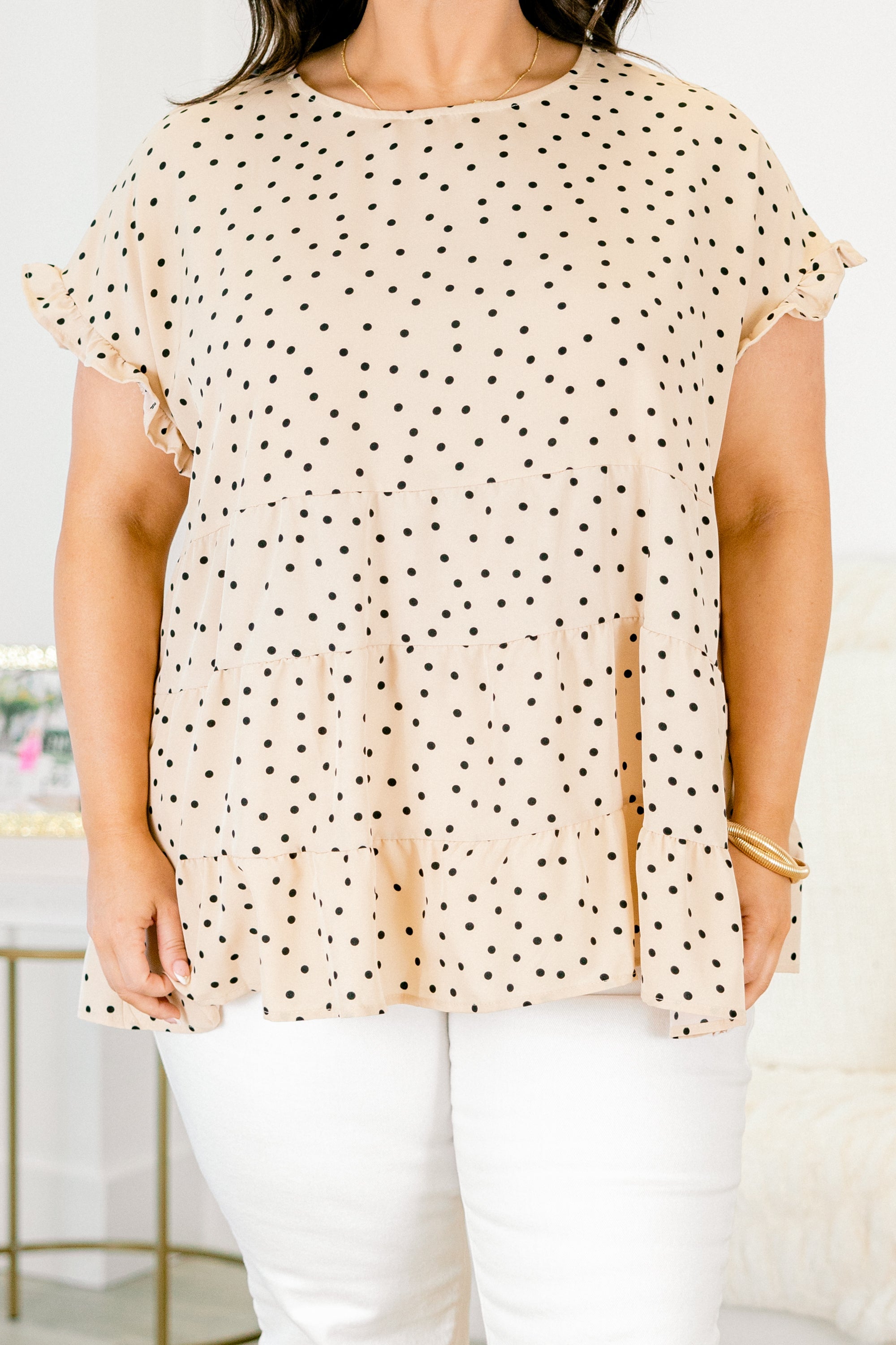 Weekend Ready Top, Tan