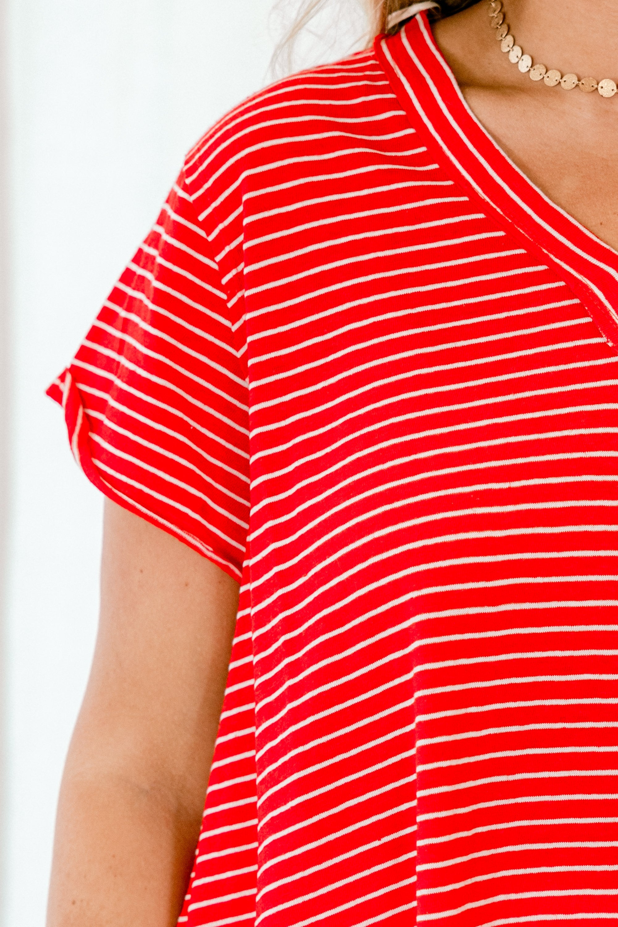 Weekend Surprise Top, Tomato Red