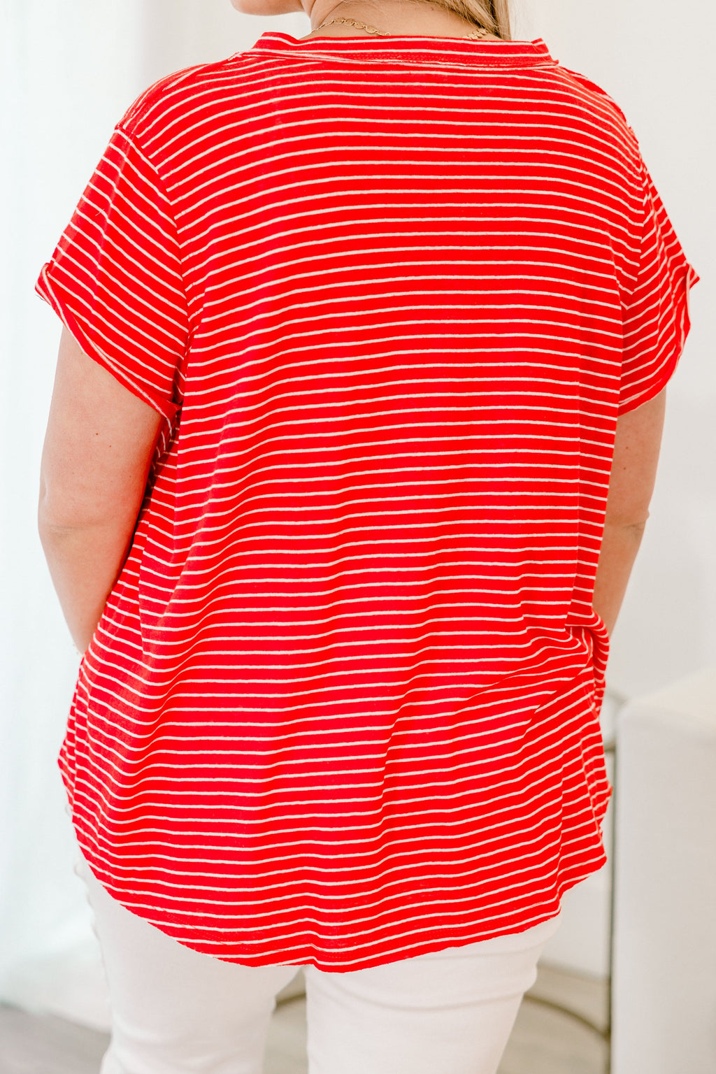 Weekend Surprise Top, Tomato Red