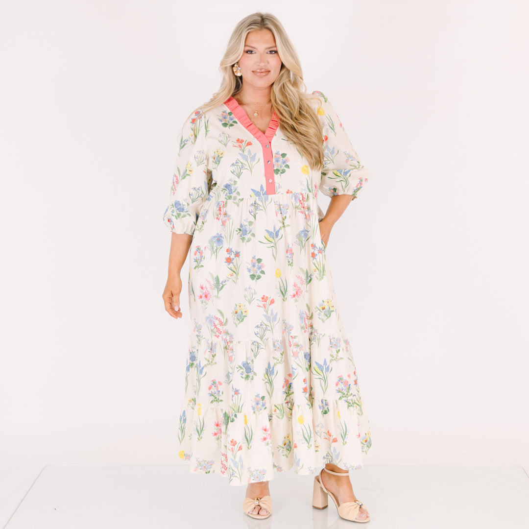Well Defined Dress, Cream