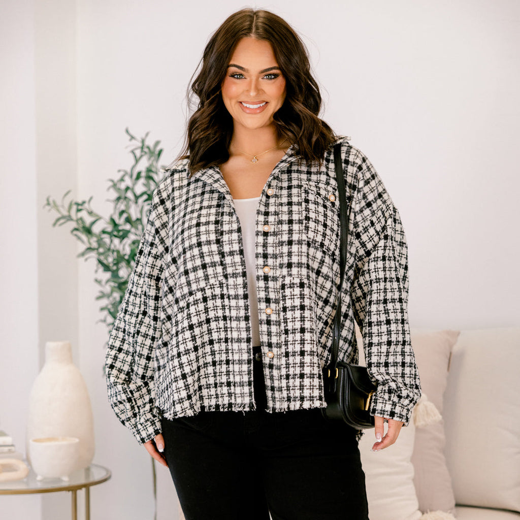 Well Within Reach Shacket, Black