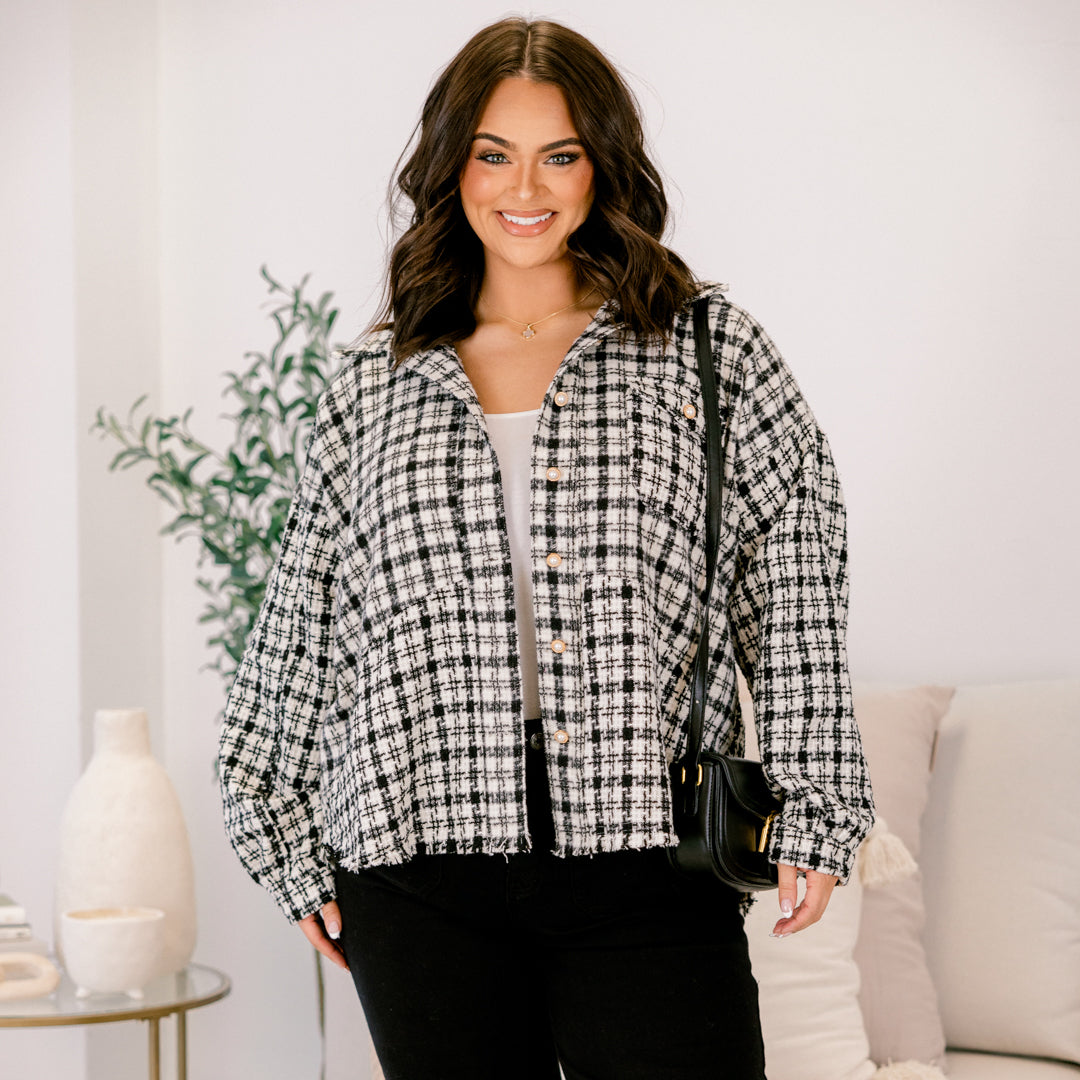 Well Within Reach Shacket, Black
