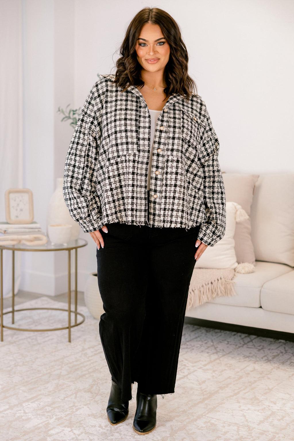 Well Within Reach Shacket, Black