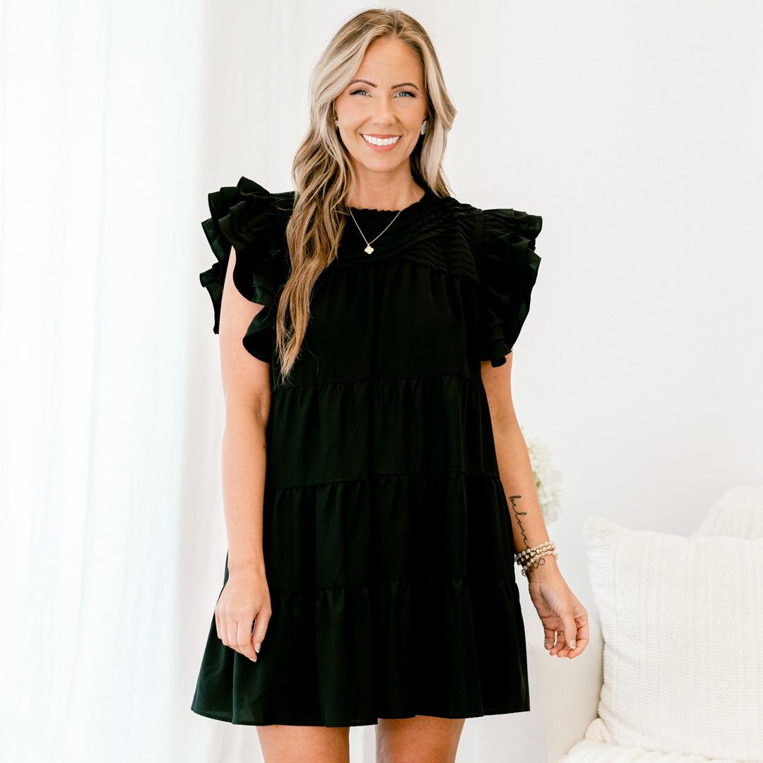 What A Vision Dress, Black