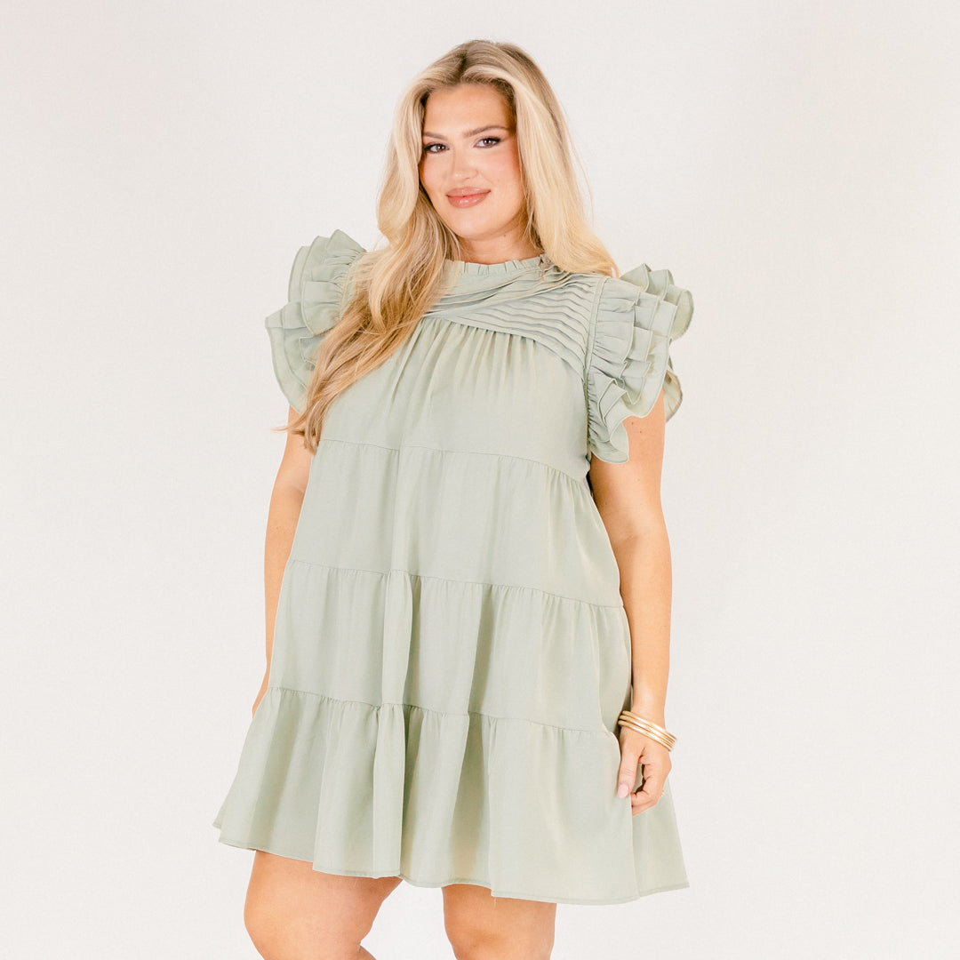 What A Vision Dress, Mint