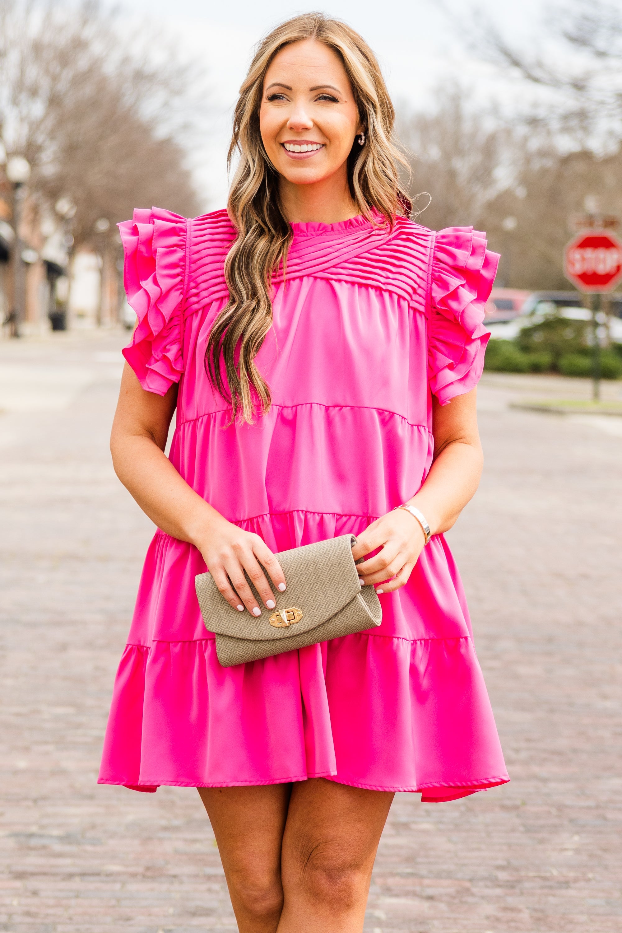 What A Vision Dress, Pink