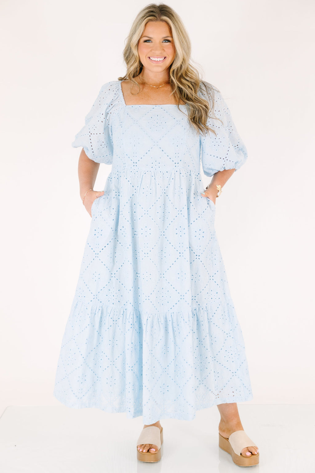 What Comes Next Dress, Baby Blue