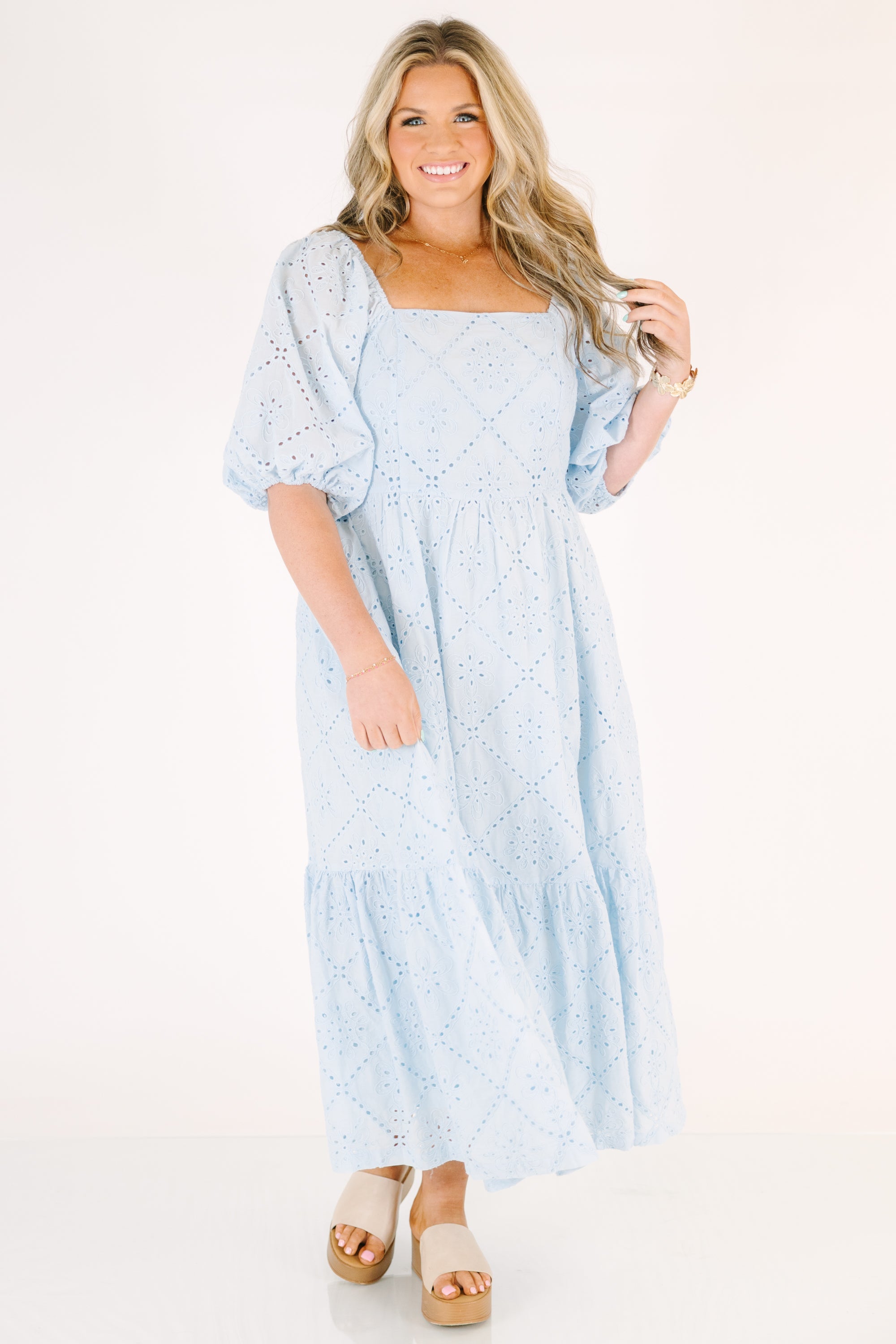 What Comes Next Dress, Baby Blue