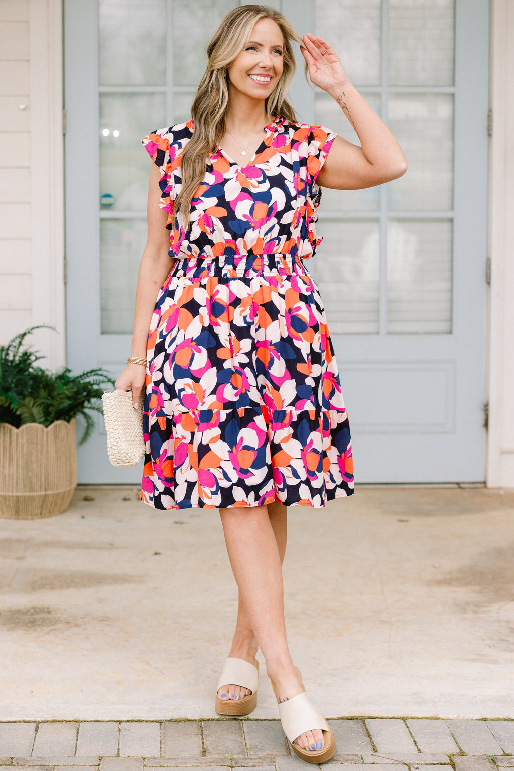 What The Future Holds Dress, Navy