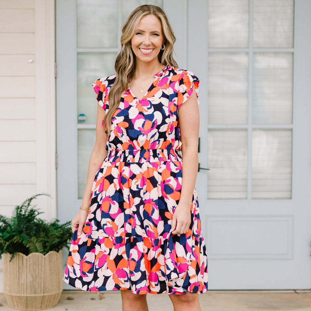 What The Future Holds Dress, Navy