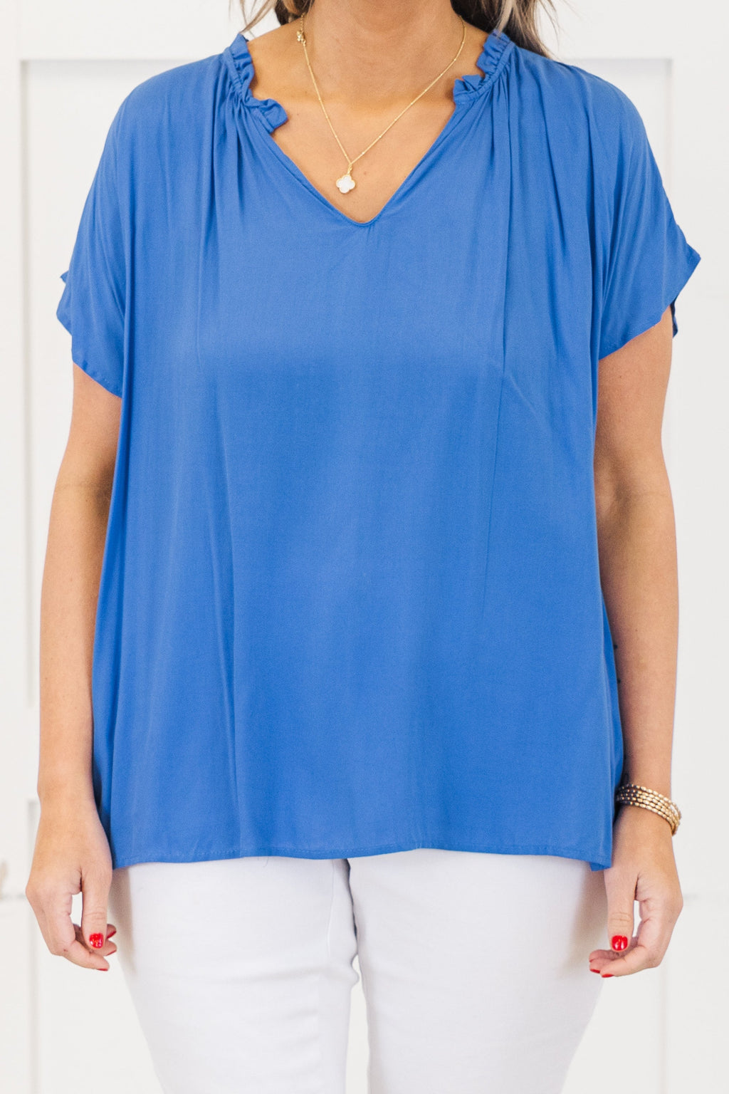 What Will It Be Top, Denim Blue