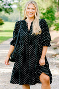 What You Know Dress, Black Polka Dot