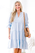 What You Know Dress, Blue Gingham
