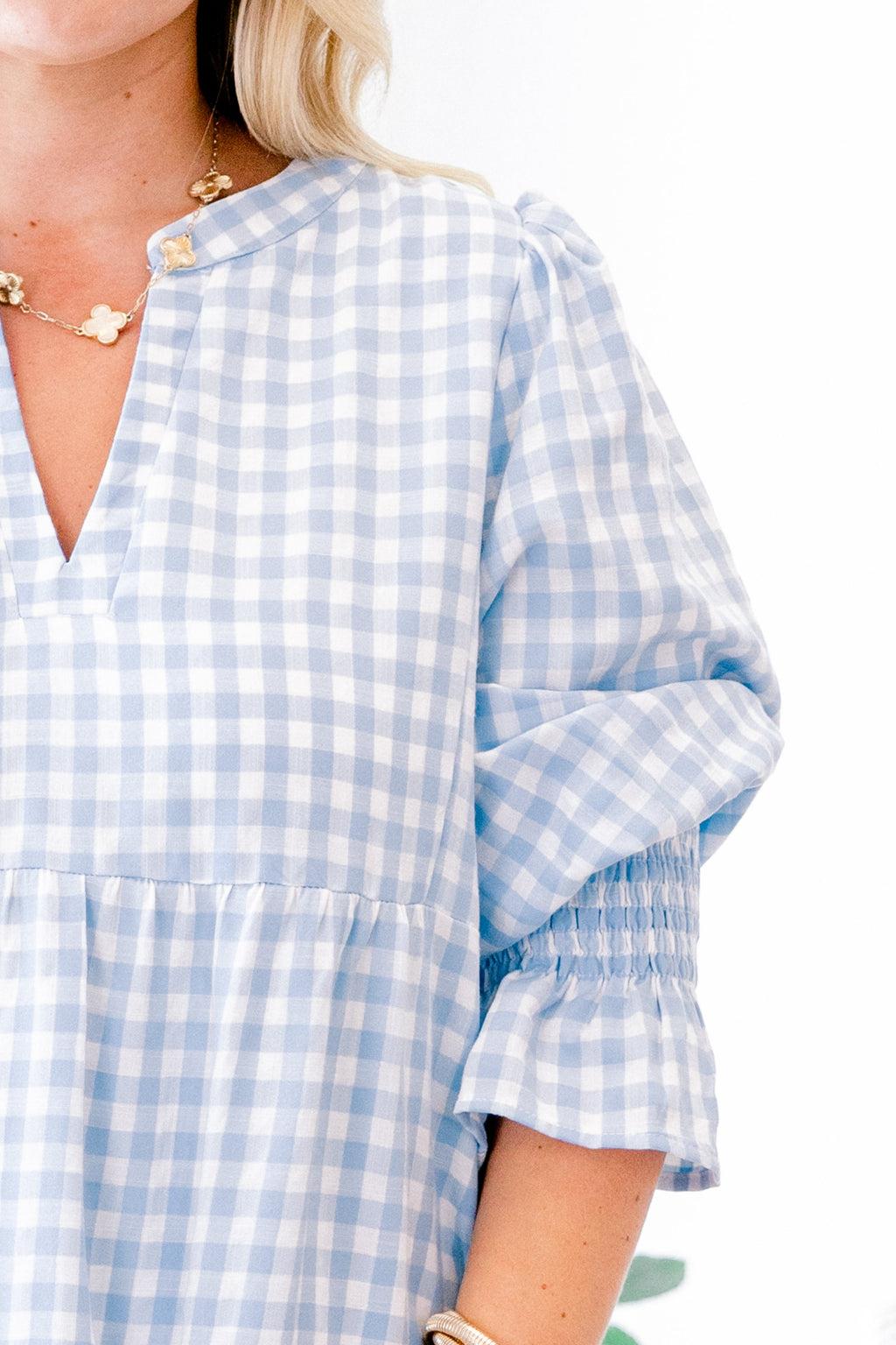 What You Know Dress, Blue Gingham
