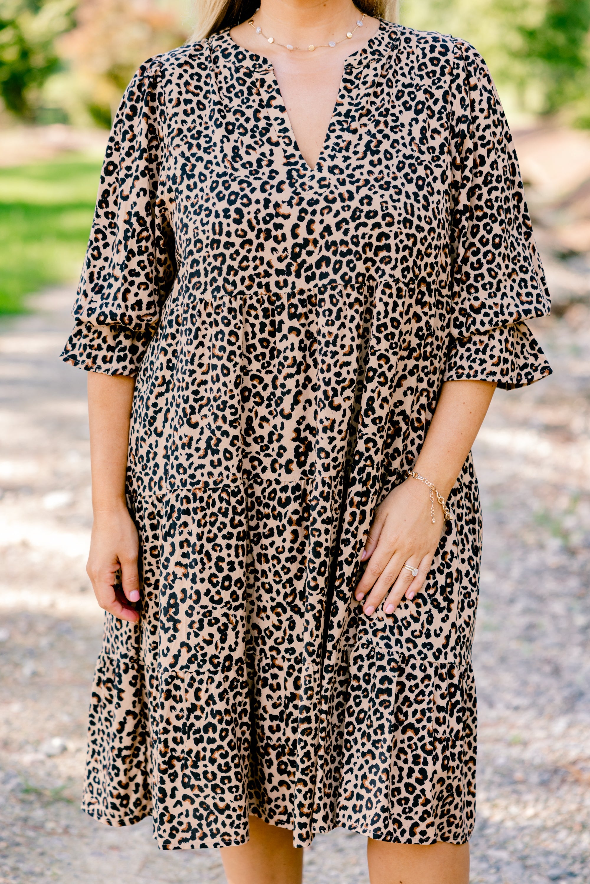 What You Know Dress, Brown Leopard