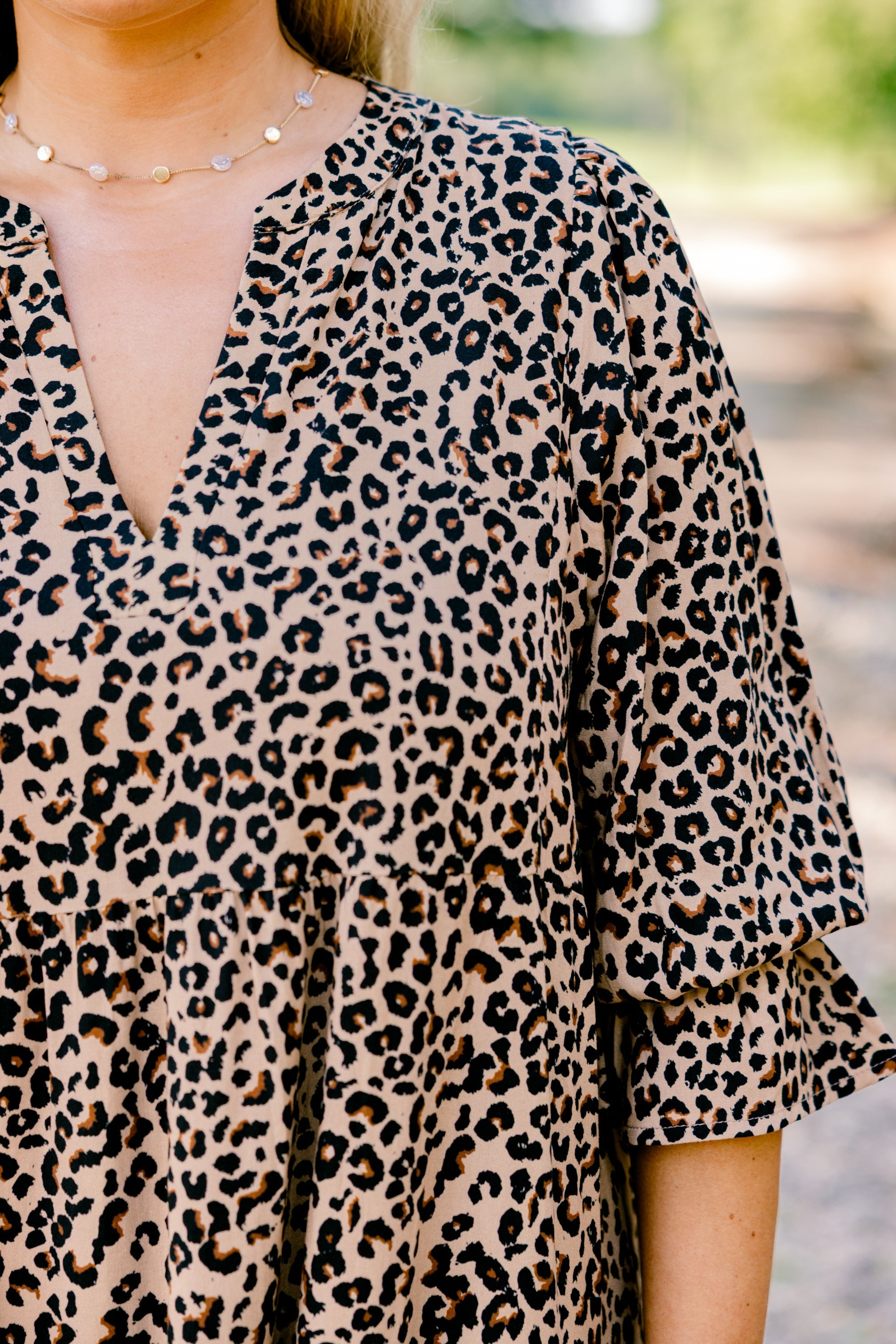 What You Know Dress, Brown Leopard