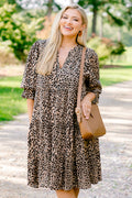 What You Know Dress, Brown Leopard