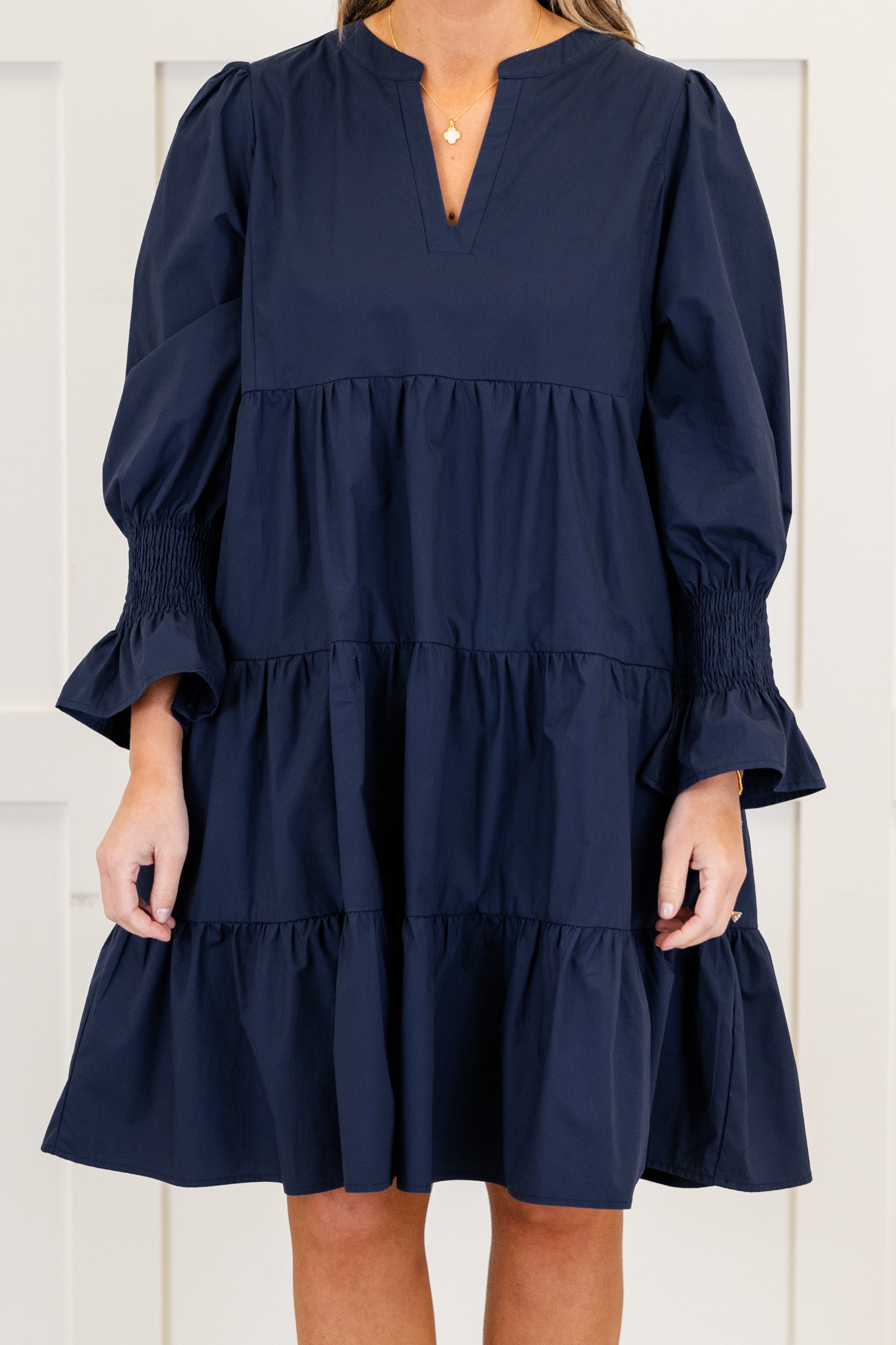 What You Know Dress, Navy