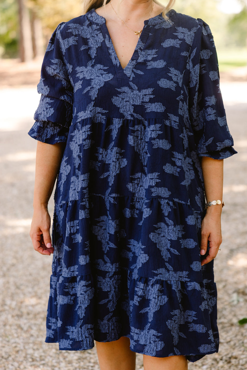 What You Know Dress, Navy Twilight