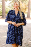 What You Know Dress, Navy Twilight