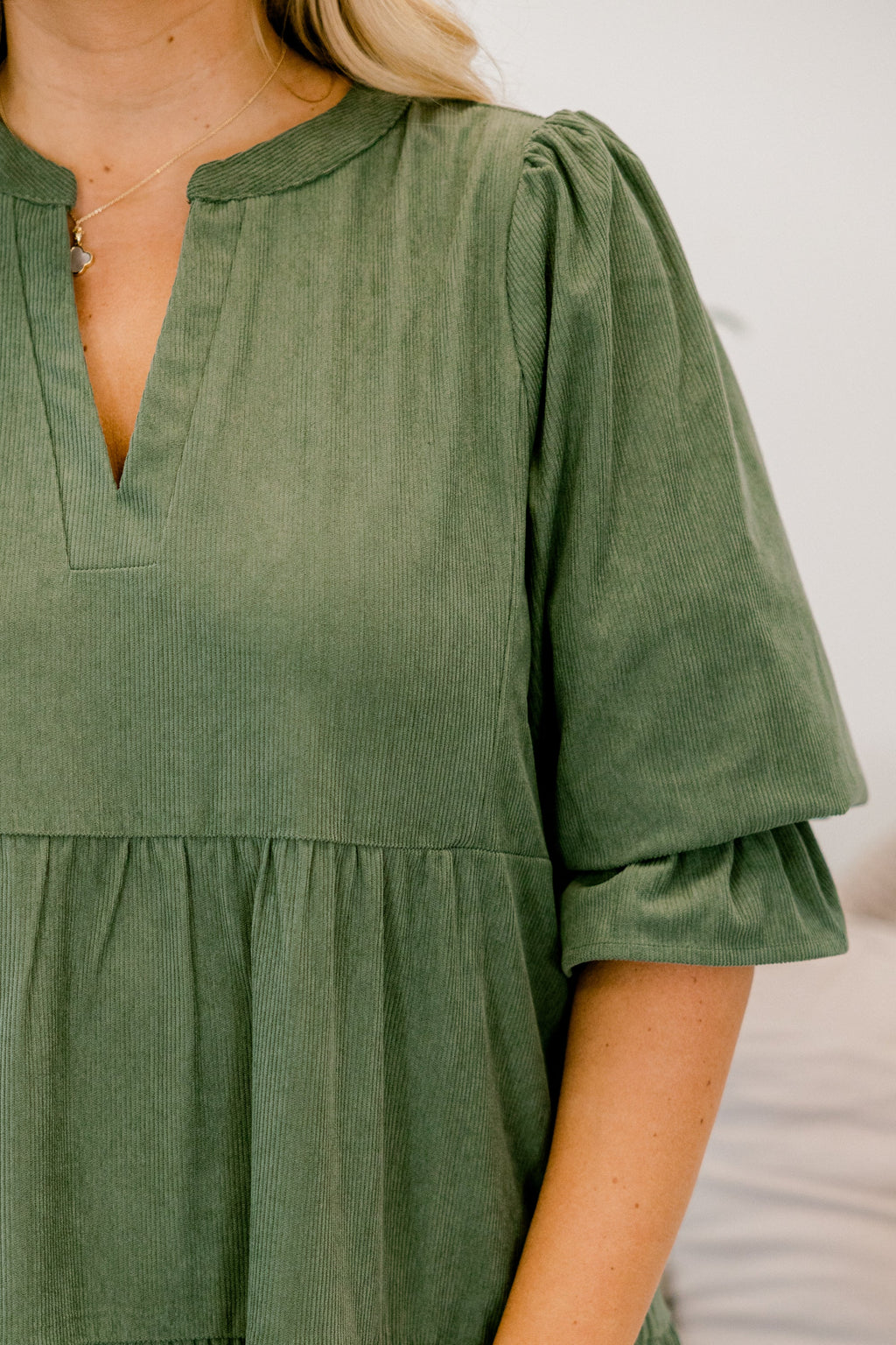 What You Know Dress, OIive Green