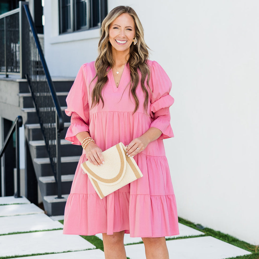 What You Know Dress, Pink