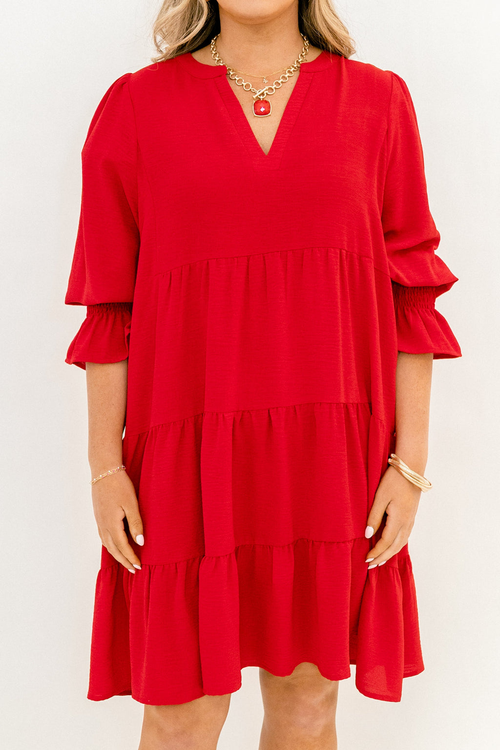What You Know Dress, Red
