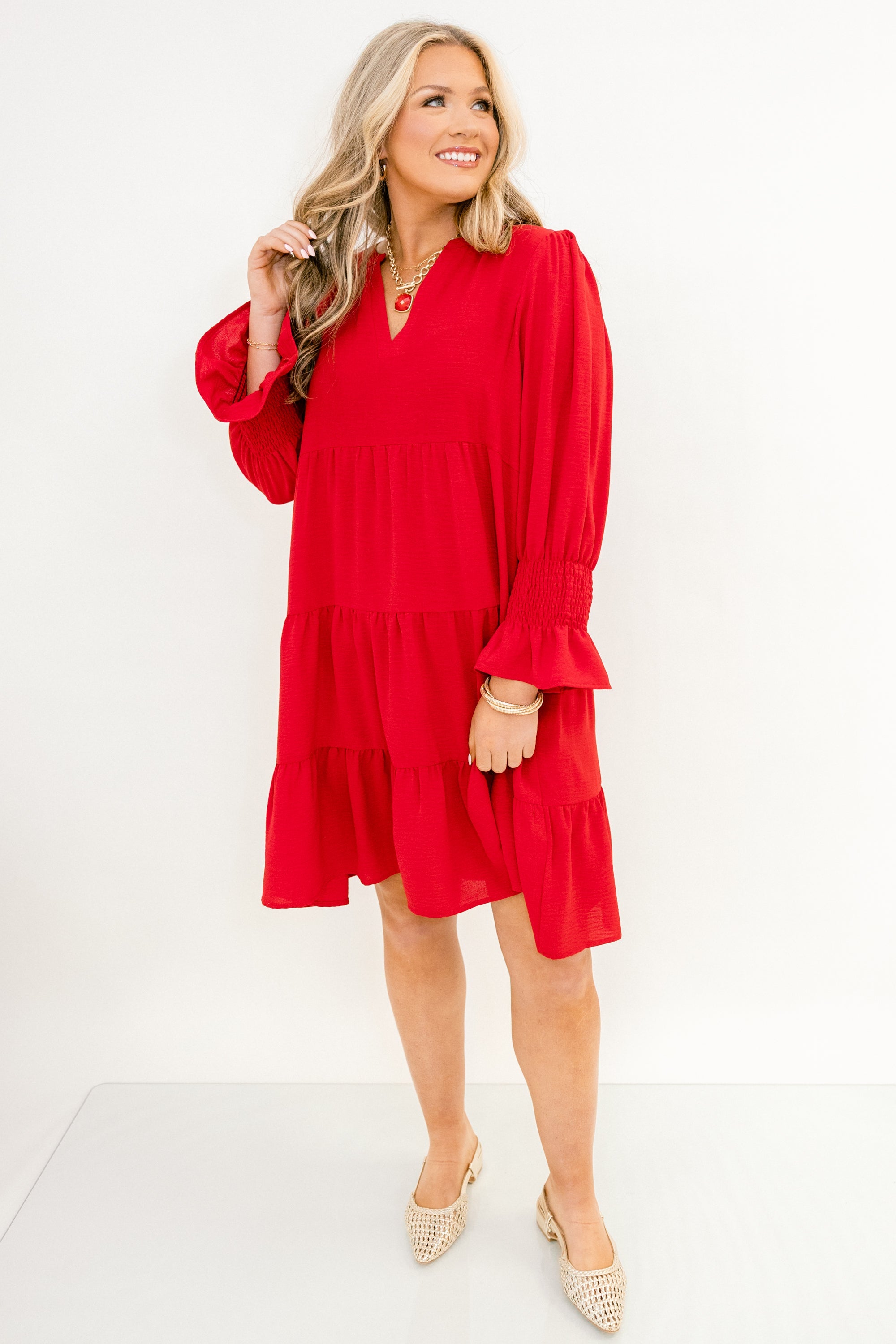 What You Know Dress, Red