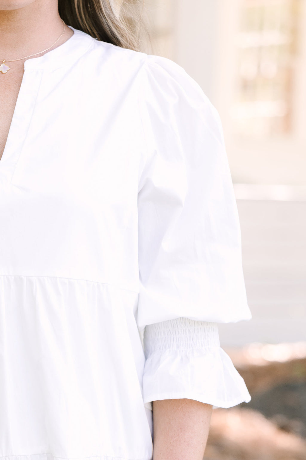 What You Know Dress, White