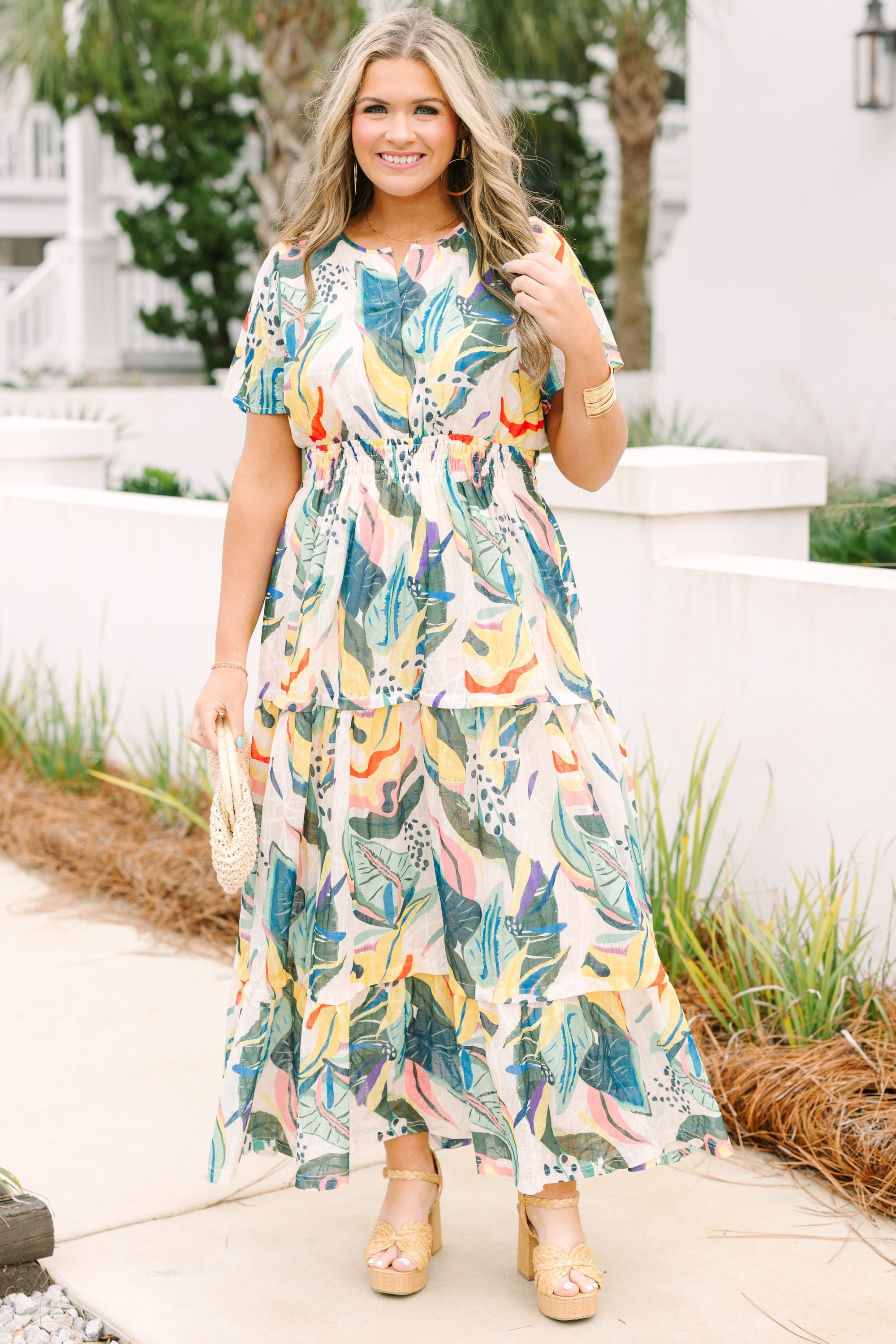 When In Rio Dress, Green Tropical