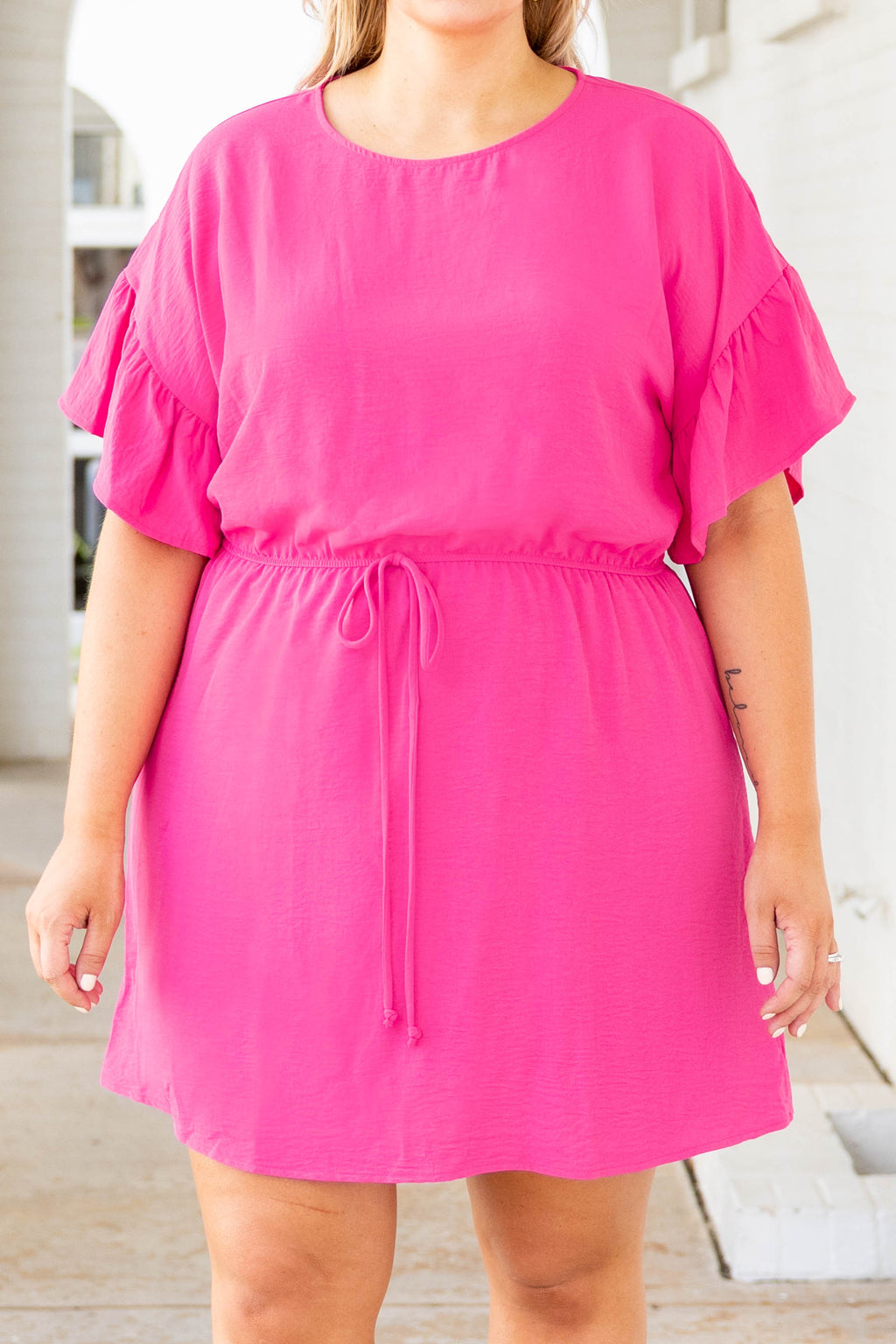 When The Sun Rises Dress, Ultra Pink