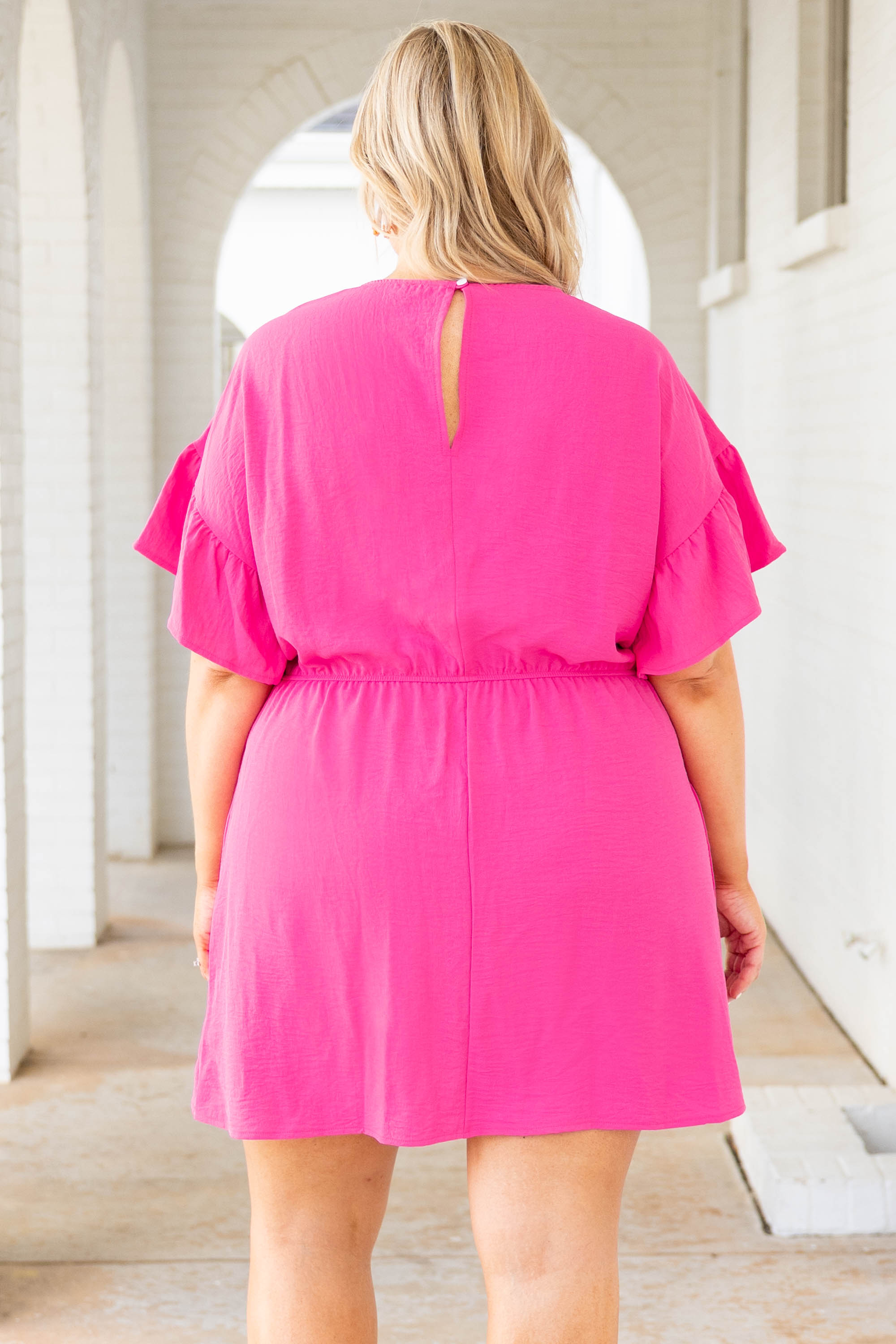 When The Sun Rises Dress, Ultra Pink