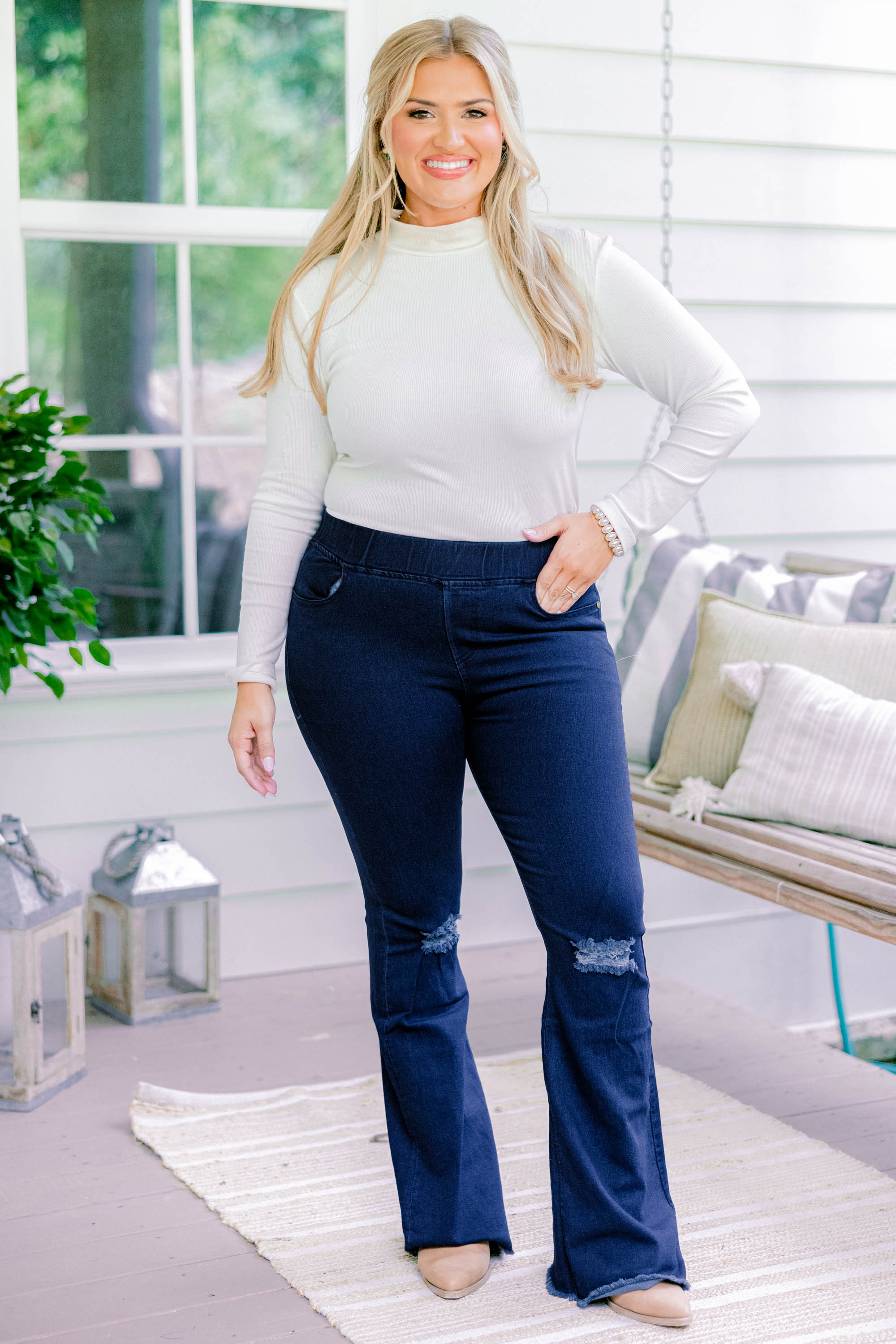 When We Met Jeggings, Blue
