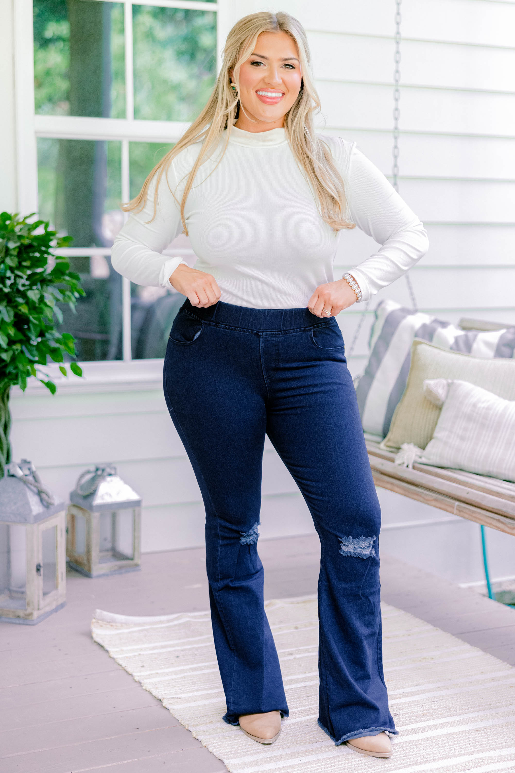 When We Met Jeggings, Blue