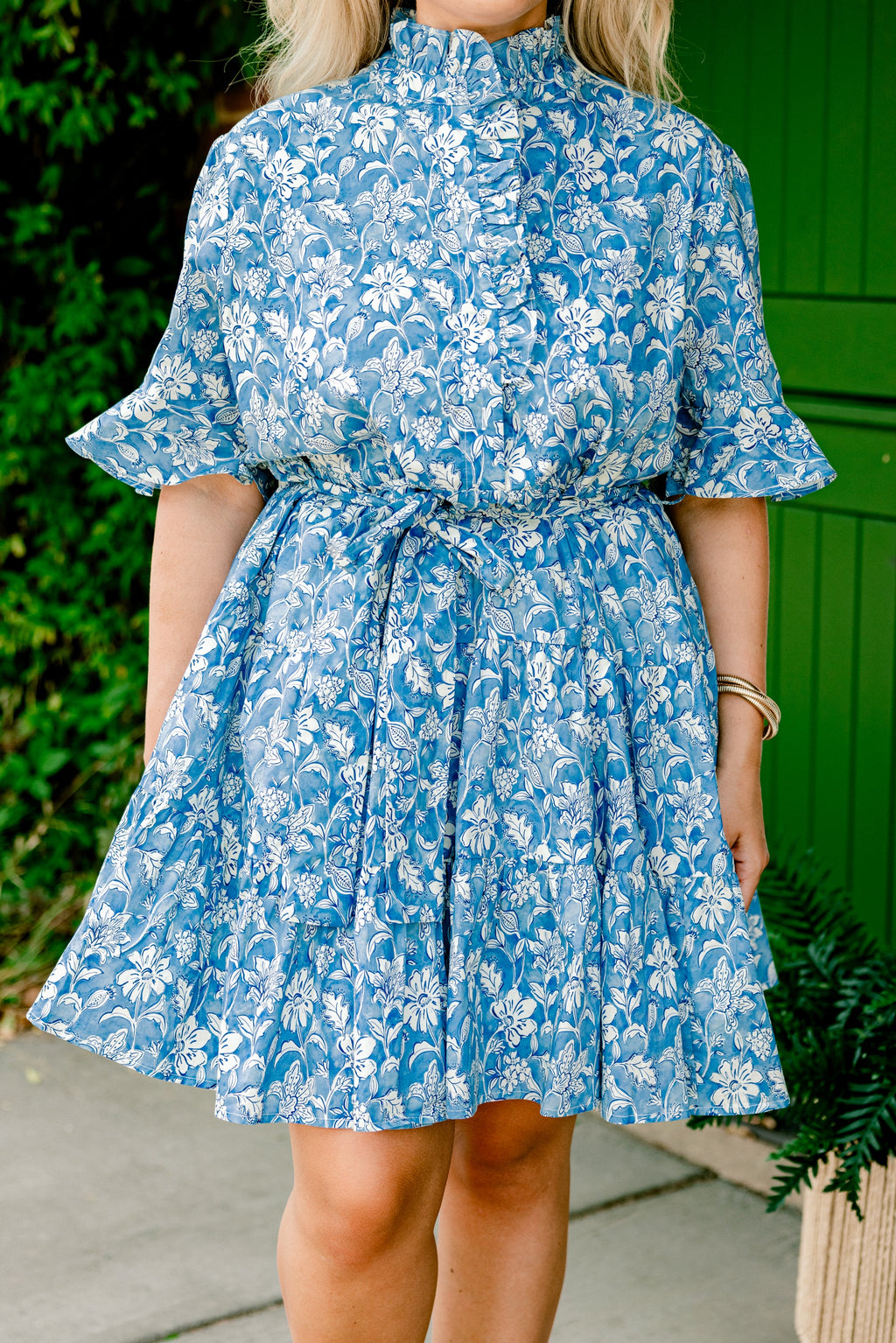 Where Do We Go Dress, Blue Grey