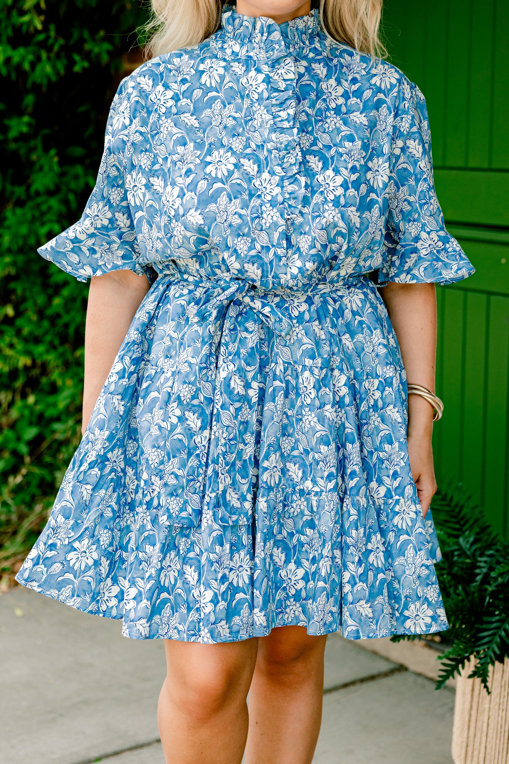 Where Do We Go Dress, Blue Grey